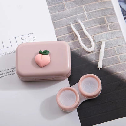 Cute fruit‑themed contact lens case