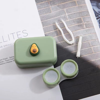 Cute fruit‑themed contact lens case