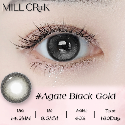 Agate black gold DIA:14.2 GDIA:13.3