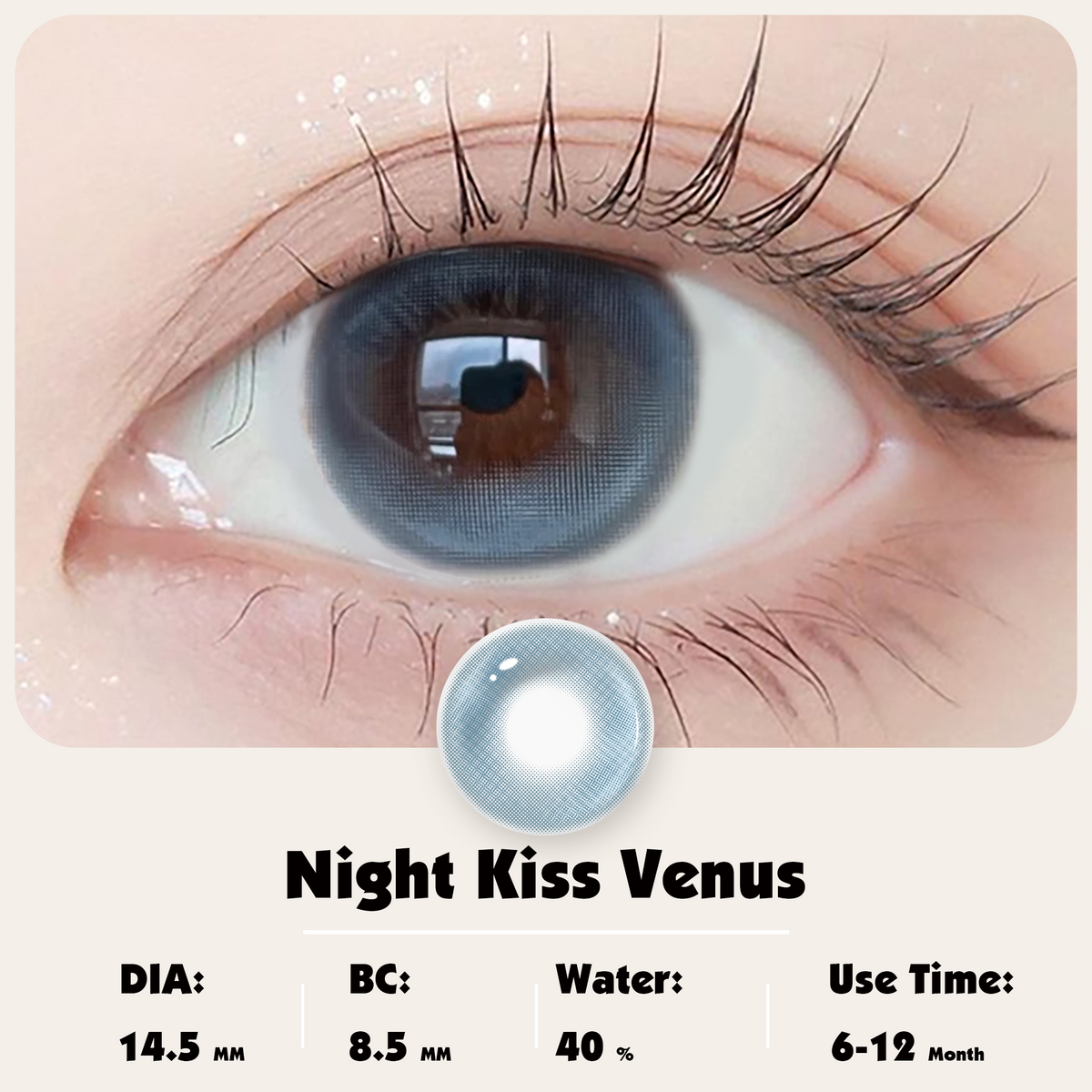 Black Eyes Black DIA:14.5 GDIA:13.9