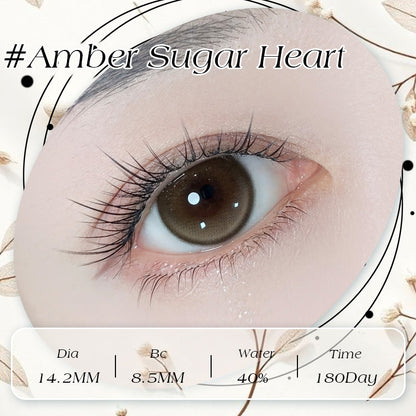 Amber Sugar Heart  DIA:14.2 GDIA:14.0
